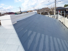 屋根塗装 施工完了 綺麗に仕上がりました。遮熱効果も今年の夏が楽しみですね。
