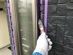 コーキング作業