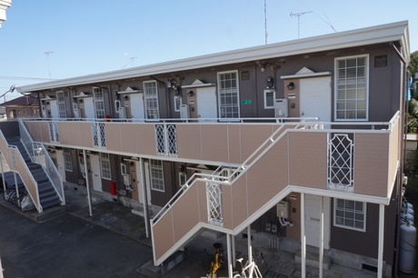 外壁塗装リフォーム施工事例:宇都宮市 パナホームアパート　外壁塗装、外壁貼替工事