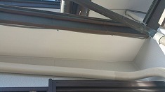 軒天 施工完了 防カビに優れている塗料を塗装致しました。 下からの湿気により汚れるのを防ぎます。