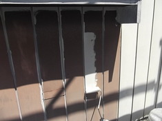 外壁施工中