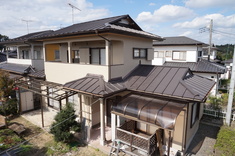 全景塗装施工後の全体状況 