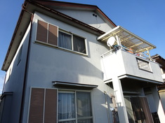 外壁塗装施工前 全景
