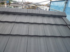 屋根施工後。